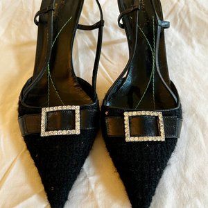 kate spade buckle up slingback pumps